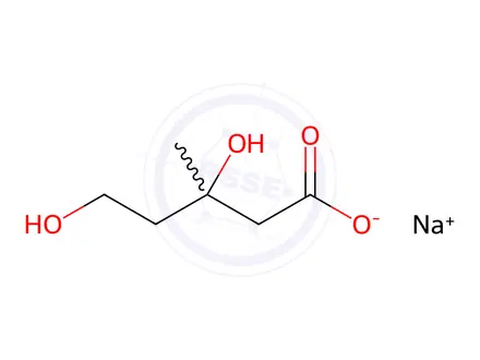 Chemical structure of L-Mevalonic Acid SodiuM Salt