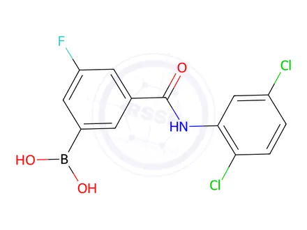Chemical structure of (3-((2,5-Dichlorophenyl)carbamoyl)-5-fluorophenyl)boronic acid