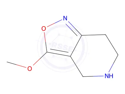 Chemical structure of Isoxazolo[4,3-c]pyridine, 4,5,6,7-tetrahydro-3-methoxy-(9CI)