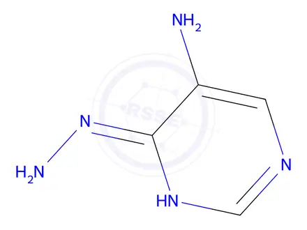 Chemical structure of 4-Hydrazinylpyrimidin-5-amine