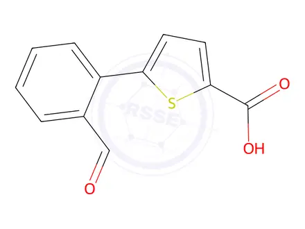 Chemical structure of 5-(2-Formylphenyl)thiophene-2-carboxylic acid