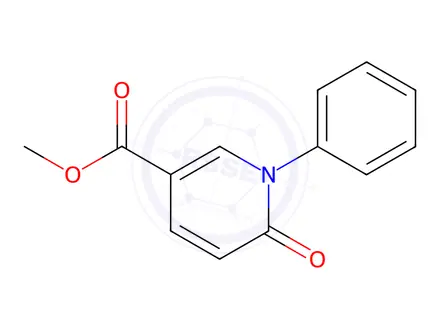 Chemical structure of Methyl 5-Carboxy-N-phenyl-2-1H-pyridone