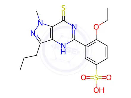 Chemical structure of Thiosildenafil-despiperazine