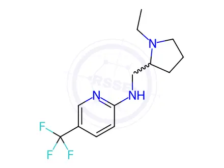 Chemical structure of N-[(1-Ethylpyrrolidin-2-yl)methyl]-5-(trifluoromethyl)pyridin-2-amine