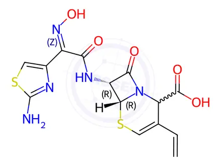 Chemical structure of Cefdinir 3-isomer