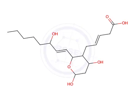 Chemical structure of 2,3-Dinor Thromboxane B2