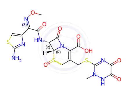Chemical structure of Ceftriaxone Oxide Impurity