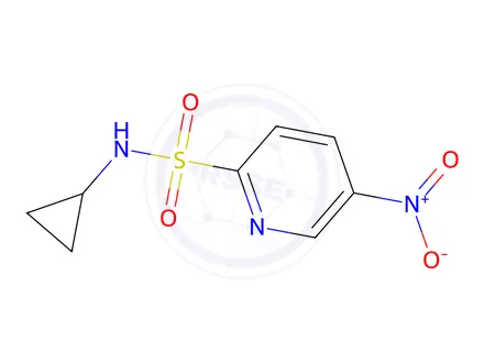 Chemical structure of N-Cyclopropyl-5-nitropyridine-2-sulfonamide