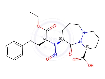 Chemical structure of Cilazapril Impurity 5 (N-Nitroso Cilazapril)