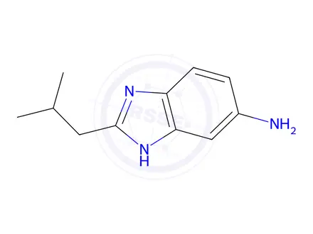 Chemical structure of 2-ISOBUTYL-1 H-BENZOIMIDAZOL-5-YLAMINE DIHYDROCHLORIDE