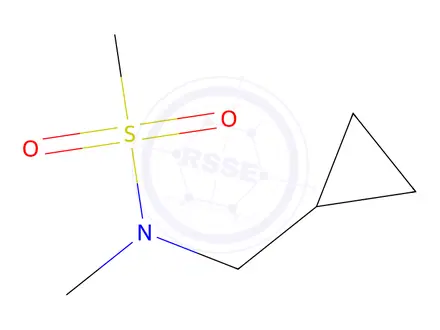 Chemical structure of n-(cyclopropylmethyl)-n-methylmethanesulfonamide