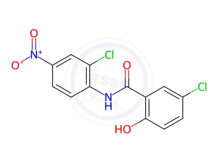 Chemical structure of Niclosamide