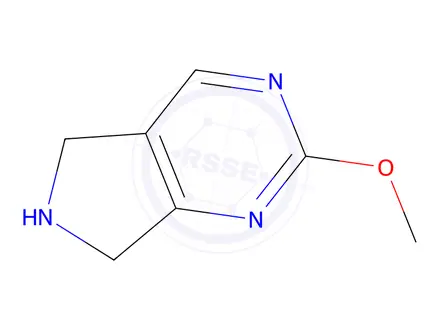 Chemical structure of 2-Methoxy-6,7-dihydro-5H-pyrrolo[3,4-d]pyrimidine hydrochloride