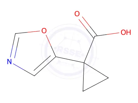 Chemical structure of 1-(Oxazol-5-yl)cyclopropane-1-carboxylic acid