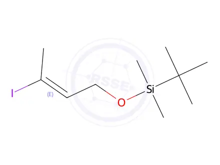 Chemical structure of O-tert-Butyldimethylsilyl-3-iodo-(2E)-buten-1-ol