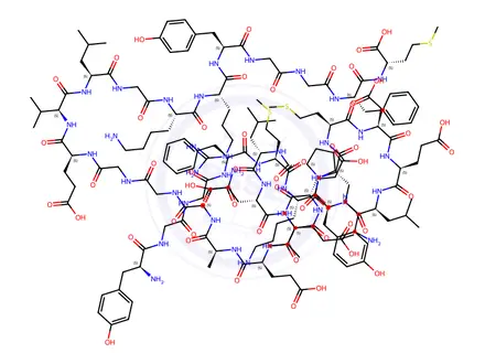 Chemical structure of Peptide F, bovine