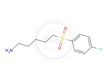 Chemical structure of 5-(4-Fluorobenzenesulfonyl)pentylamine