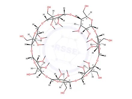 Chemical structure of Heptakis(2,3-dimethyl)-β-cyclodextrin