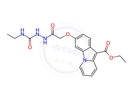 Chemical structure of Ethyl 3-(2-{2-[(ethylamino)carbonyl]hydrazino}-2-oxoethoxy)pyrido[1,2-a]indole-10-carboxylate