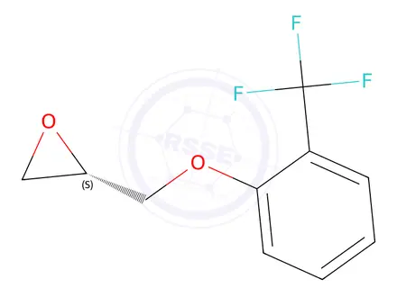 Chemical structure of (S)-2-((2-(TRIFLUOROMETHYL)PHENOXY)METHYL)OXIRANE