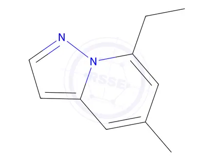 Chemical structure of Pyrazolo[1,5-a]pyridine, 7-ethyl-5-methyl-