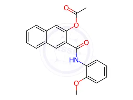 Chemical structure of Naphthol AS-OL Acetate