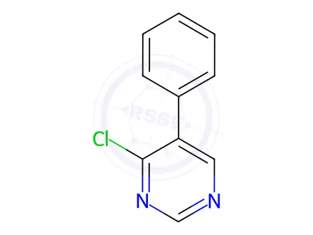 Chemical structure of 4-chloro-5-phenylpyrimidine