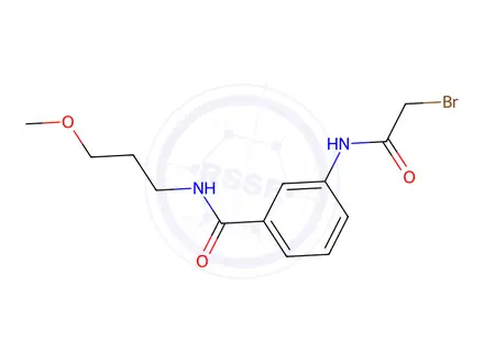 Chemical structure of 3-[(2-Bromoacetyl)amino]-N-(3-methoxypropyl)-benzamide