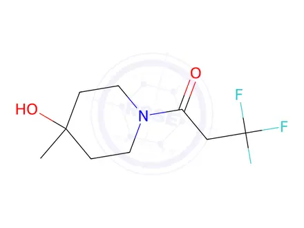 Chemical structure of 3,3,3-Trifluoro-1-(4-hydroxy-4-methylpiperidin-1-yl)propan-1-one