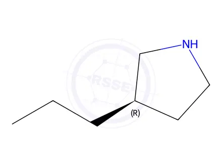 Chemical structure of (R)-3-propylpyrrolidine