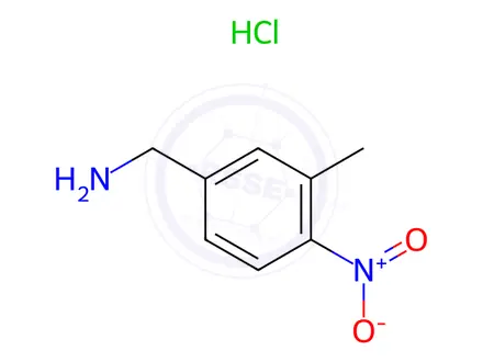 Chemical structure of 3-METHYL-4-NITROBENZYLAMINE HYDROCHLORIDE