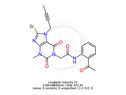 Chemical structure of Linagliptin Impurity 13