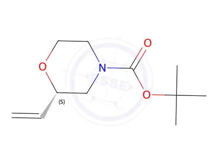Chemical structure of (S)-tert-Butyl 2-vinylmorpholine-4-carboxylate