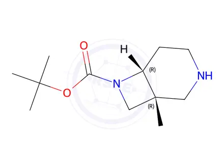 Chemical structure of Tert-butyl (1R,6R)-1-methyl-3,7-diazabicyclo[4.2.0]Octane-7-carboxylate