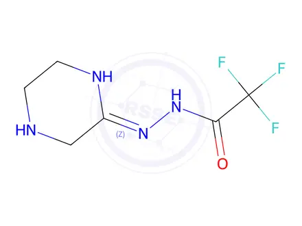 Chemical structure of 2,2,2-Trifluoro-N'-(piperazin-2-ylidene)acetohydrazide