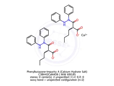 Chemical structure of Phenylbutazone-Impurity A (Calcium Hydrate Salt)