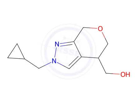 Chemical structure of (2-(Cyclopropylmethyl)-2,4,5,7-tetrahydropyrano[3,4-c]pyrazol-4-yl)methanol