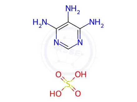Chemical structure of 4,5,6-Triaminopyrimidine Sulfate