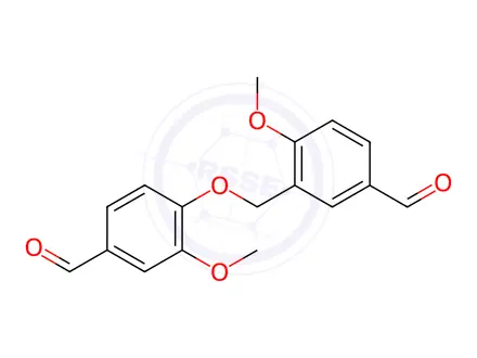 Chemical structure of 4-((5-Formyl-2-methoxybenzyl)oxy)-3-methoxybenzaldehyde