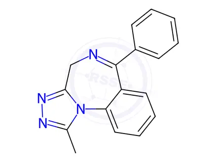 Chemical structure of Alprazolam Impurity 45