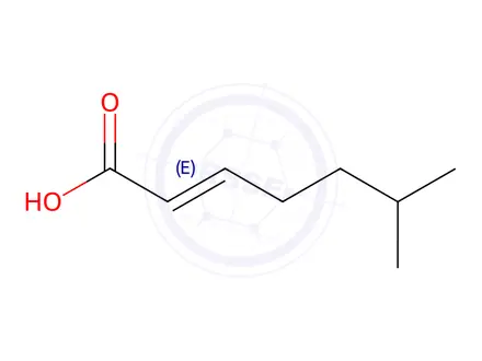 Chemical structure of (2E)-6-methylhept-2-enoic acid