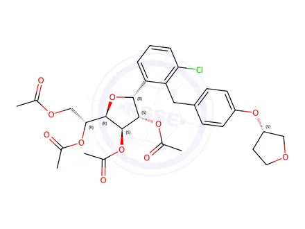 Chemical structure of Acetyl Empagliflozin Impurity 148