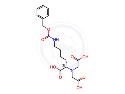 Chemical structure of N6-Carbobenzyloxy-N2,N2-bis(carboxymethyl)-L-lysine
