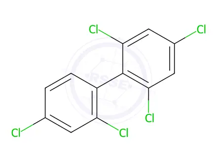 Chemical structure of 2,2',4,4',6-Pentachlorobiphenyl