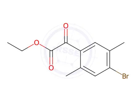 Chemical structure of ethyl 2-(4-bromo-2,5-dimethylphenyl)-2-oxoacetate
