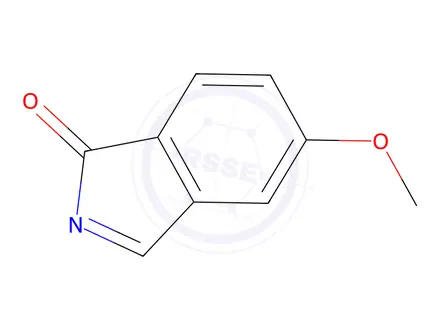 Chemical structure of 5-methoxy-2,3-dihydro-1H-isoindol-1-one