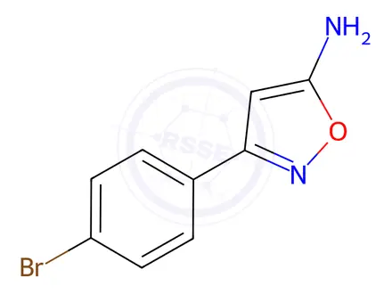 Chemical structure of 3-(4-Bromophenyl)-5-isoxazolamine