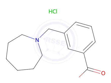 Chemical structure of 3-(Azepan-1-ylmethyl)benzoic acid hydrochloride