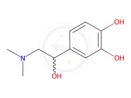 Chemical structure of rac-N-Methyl Epinephrine HCl