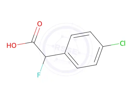 Chemical structure of 2-(4-Chlorophenyl)-2-fluoroacetic Acid